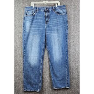 Old Navy Loose Jeans Mens 40x32 Blue Excellent Built-In Tough Medium Wash